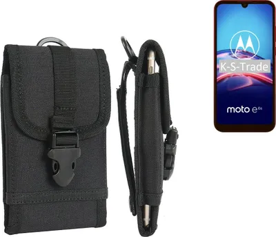 Produktbild von K-S-Trade Holster Handy Hülle kompatibel mit Motorola E6s Holster Handytasche Gürtel Tasche Schutz Hülle Robust Outdoor schwarz