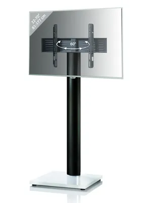 Immagine prodotto di Supporto TV 32-70 pollici | VESA max. 600x400 a 30 kg | Supporto Fernseh in alluminio | Supporto per pavimento TV Dimensioni circa. H. 174 x W. 68 x D. 54 cm | Supporto TV Onu