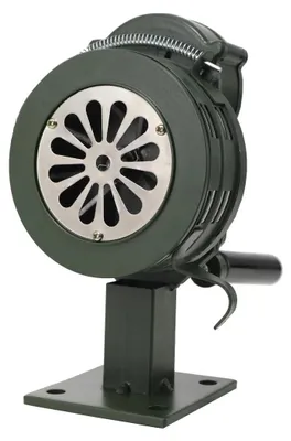 Produktbild von Handsirene - LK-100A - Handkurbel - Aluminiumlegierung - 110 dB - Notfallalarm - Luftschutzsirene