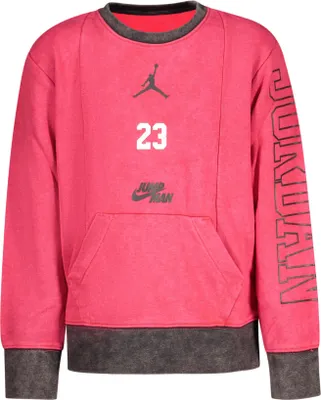 Produktbild von Kinder-Rundhals-Sweatshirt in Rot – Bequemer Pullover mit Tasche