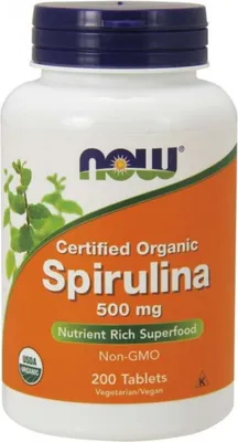 Produktbild von NOW Foods Eko Spirulina 500 Mg 200 Tabletten BI4243