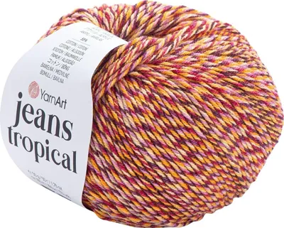 Produktbild von Yarn Art Jeans Tropical 613 Multi Strickgarn