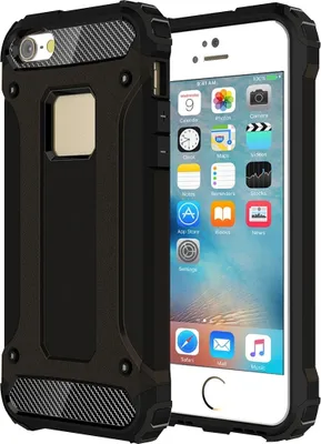 Produktbild von Mobigear Outdoor iPhone 5 Hülle Hardcase Backcover Stoßfest - Schwarz