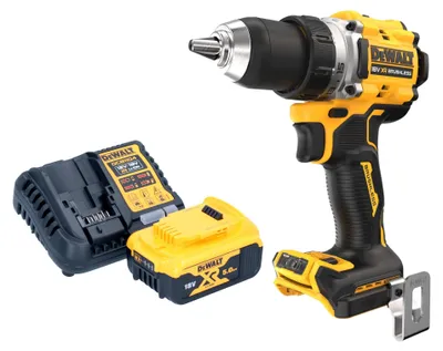 Zdjęcie produktu dla Akumulatorowa wiertarko-wkrętarka DeWalt DCD 800 P1 18 V 90 Nm bezszczotkowa + 1x akumulator 5,0 Ah + ładowarka