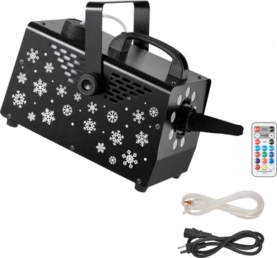 Image de SucceBuy Machine à neige d'une puissance de 900 W, générateur de neige artificielle pour l'intérieur et l'extérieur, idéal pour les fêtes, les soirées, les décorations de Noël et les événements