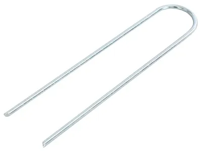 Produktbild von vidaXL Bodenanker 25 Stk. U-Form 20x3,5 cm Verzinkter Stahl
