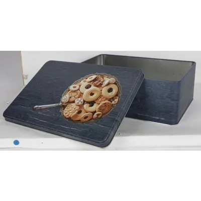 Produktbild von 12 Stück Metall-Keksdose Plätzchen aufbewahren Gefäß Küche Haushalt