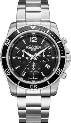 Produktbild von Roamer Herren Uhr Chronograph Quarz 862837 41 55 20 Nautic Chrono 100 Edelstahl