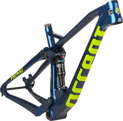 Produktbild von ACCENT Hero MTB 29" Carbon navy blue/lime Rahmen, Größe M, Boost 148x12mm