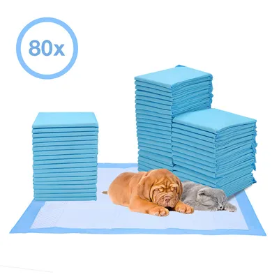 Immagine prodotto di TolleTour 80X pad per cuccioli 60X60cm pad per cani pad per l'addestramento pad assorbenti per cuccioli lettiera per gatti lettiera per cani