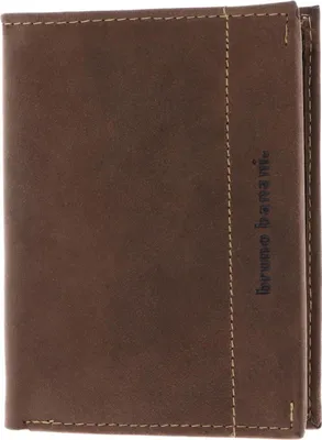 Produktbild von bruno banani Leder Geldbörse Wallet Brown dunkelbraun