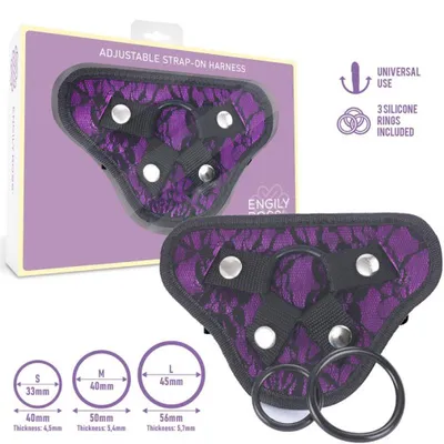 Image de Miley harnais universel réglable 3 violet anneau de silicone