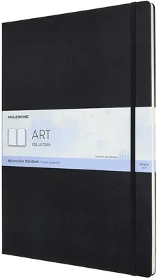 Produktbild von Moleskine Aquarell-Notizbuch A3, 200g-Aquarellpapier, Schwarz