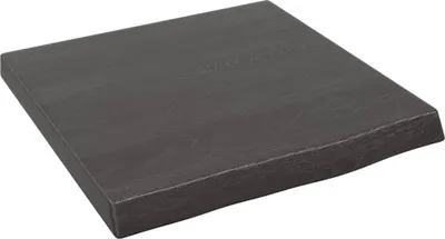 Produktbild von Wandregal Dunkelbraun 40x40x(2-4) cm Massivholz Eiche Behandelt