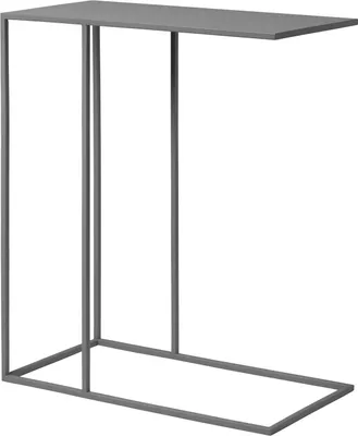 Produktbild von Blomus Beistelltisch FERA, Tisch, Stahl pulverbeschichtet, Steel Gray, 50 x 25 cm, 66014