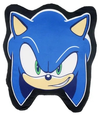 Produktbild von Sonic Kissen Kuscheliges Velourskissen Kopfkissen Dekokissen
