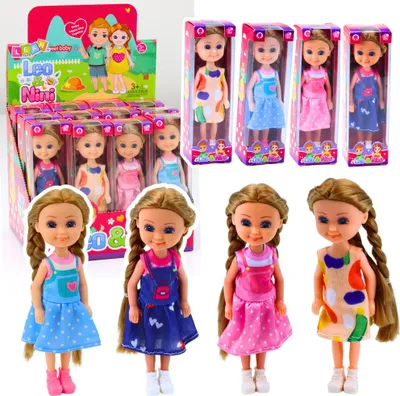 Produktbild von Mini-Langhaar-Puppe Im Kleid 15Cm Mix