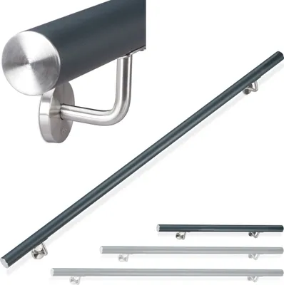 Zdjęcie produktu dla Poręcz schodowa aluminiowa antracyt RD26021, 100cm