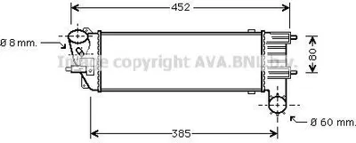 Produktbild von PRASCO PEA4204 Ladeluftkühler LLK passend für PEUGEOT 406 (8B) Turbo Intercooler