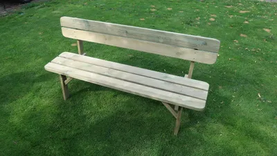 Produktbild von Bank Gartenbank Holzbank 180cm 4-Sitzer Imprägniert 35mm Massiv