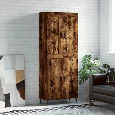 Produktbild von vidaXL Highboard Räuchereiche 69,5x34x180 cm Holzwerkstoff