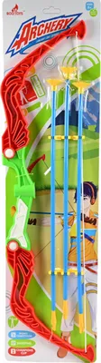Produktbild von Pfeil und Bogen Kinder Set - Spielzeugbogen mit 3 Saugnapfpfeilen Sicher & Robust