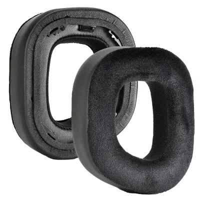 Produktbild von 1 Paar Kopfhörerkissen verdickte bequeme schwarze Bluetooth-kompatible Headset-Ohrpolster für Corsair HS80 RGB Wireless-3