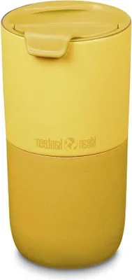Produktbild von Edelstahl-Becher mit Flipdeckel 473ml Goldfarben