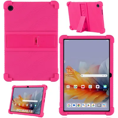 Obrázek produktu pro Tableta Pouzdro pro Lenovo tab K10 Gen 2 10,1" TB-311FU/Tab Tablet 10,1 2025, nárazuvzdorné měkké silikonové ochranné pouzdro se stojánkem Růžová