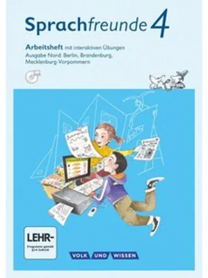 Obrázok produktu pre Sprachfreunde 4. Schuljahr - Ausgabe Nord (Berlin, Brandenburg, Mecklenburg-Vorpommern) - Arbeitsheft mit interaktiven Übungen auf scook.de