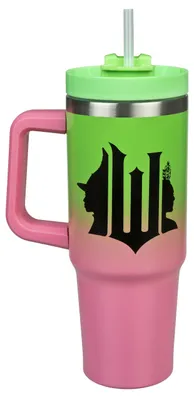 Isolierbecher 880 ml Edelstahl mit Henkel und Strohhalm BPA-frei