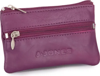 Obrázek produktu pro Pouzdro na klíče na zip z přírodní kůže fialové