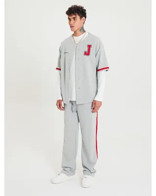 Immagine prodotto di Set Baseball Camicia Pantaloni Tuta Jogging Tuta sportiva oversize M Grigio