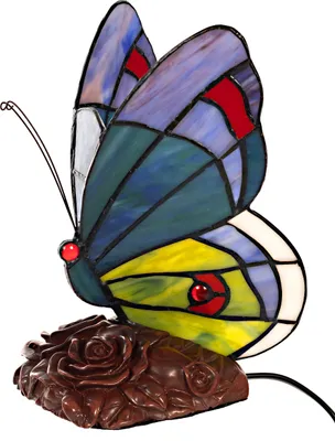 Produktbild von Tischlampe Tiffany-Style Schmetterling 201 Leuchte Dekorationslampe