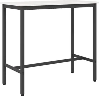 Obrázok produktu pre vidaXL Stôl biely 100 x 50 x 91 cm Inžinieri Drevo a oceľ