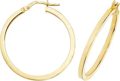 Produktbild von 9 Karat (375) Gold Damen - Paar Creolen - 25mm; TRS38433MM25