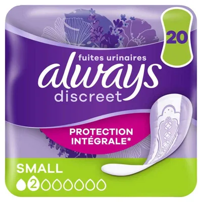 Produktbild von Always Discreet Inkontinenzeinlagen für Frauen, klein, 20 Stück