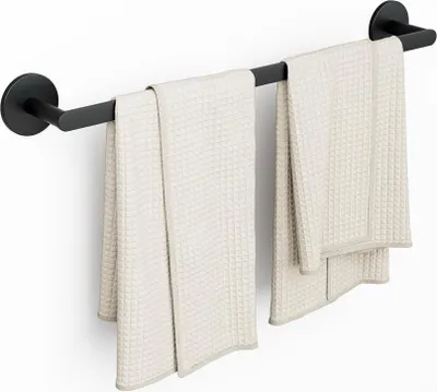 Produktbild von CECIPA Handtuchhalter ohne Bohren, Handtuchstangen aus Edelstahl Schwarz