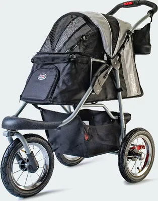 Produktbild von InnoPet® Buggy Comfort Air ECO IPS-041/BS Luftreifen Hundebuggy Pet Stroller Hundewagen Schwarz/Grau