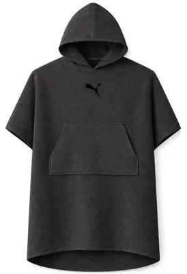 Produktbild von Puma Uni Badeponcho Poncho mit Kapuze Strand Sauna 660009, Farbe:Grey, Bekleidungsgröße:L/XL