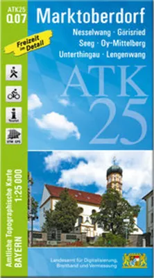 Image de ATK25-Q07 Marktoberdorf (Carte topographique officielle 1:25000)