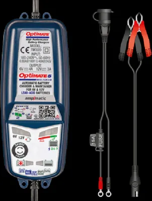 Produktbild von Batterieladegerät OptiMATE 5 Select 8-stufig, 12V 3A/6V 4A STD/AGM/Gel