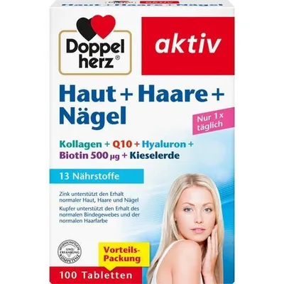 Obrázek produktu pro Doppelherz Skin+Hair+Nails Tablety 100 kapslí