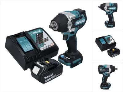 Immagine prodotto di Avvitatore a impulsi a batteria Makita DTW 700 RG1 18 V 700 Nm 1/2" XPT Brushless + 1x batteria ricaricabile 6,0 Ah + caricabatterie