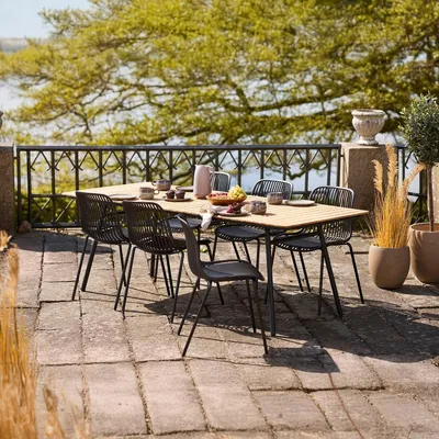 Productafbeelding van House Nordic Stapelstoel Branson Zwart- Set van 4