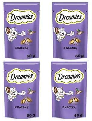 Zdjęcie produktu dla Dreamies z Wyśmienitą Kaczką 4x60g Przysmak Dla Kota