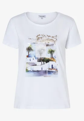 Produktbild von MORE & MORE Shirt with Placement Print white 40