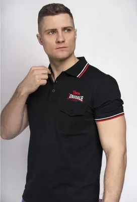 Immagine prodotto di Polo uomo slim fit LYNTON Nero Lonsdale