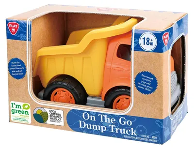 Produktbild von Playgo Biobased Kippwagen Gelb – 28 cm