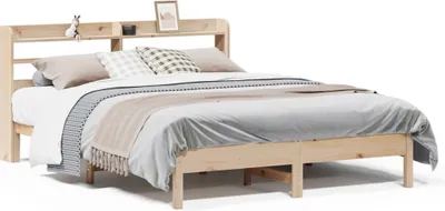 Image de vidaXL Lit en pin massif sans matelas 150x200 cm